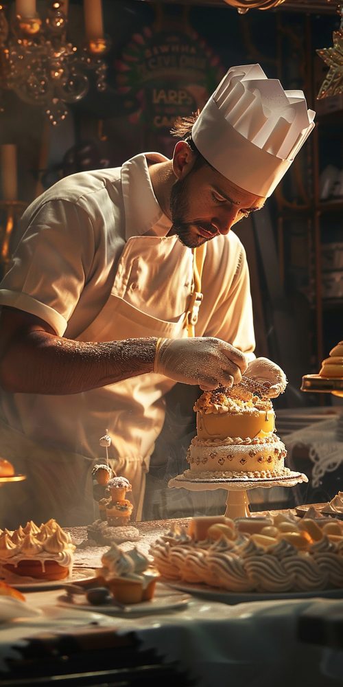 bakery owner crafting custom creations